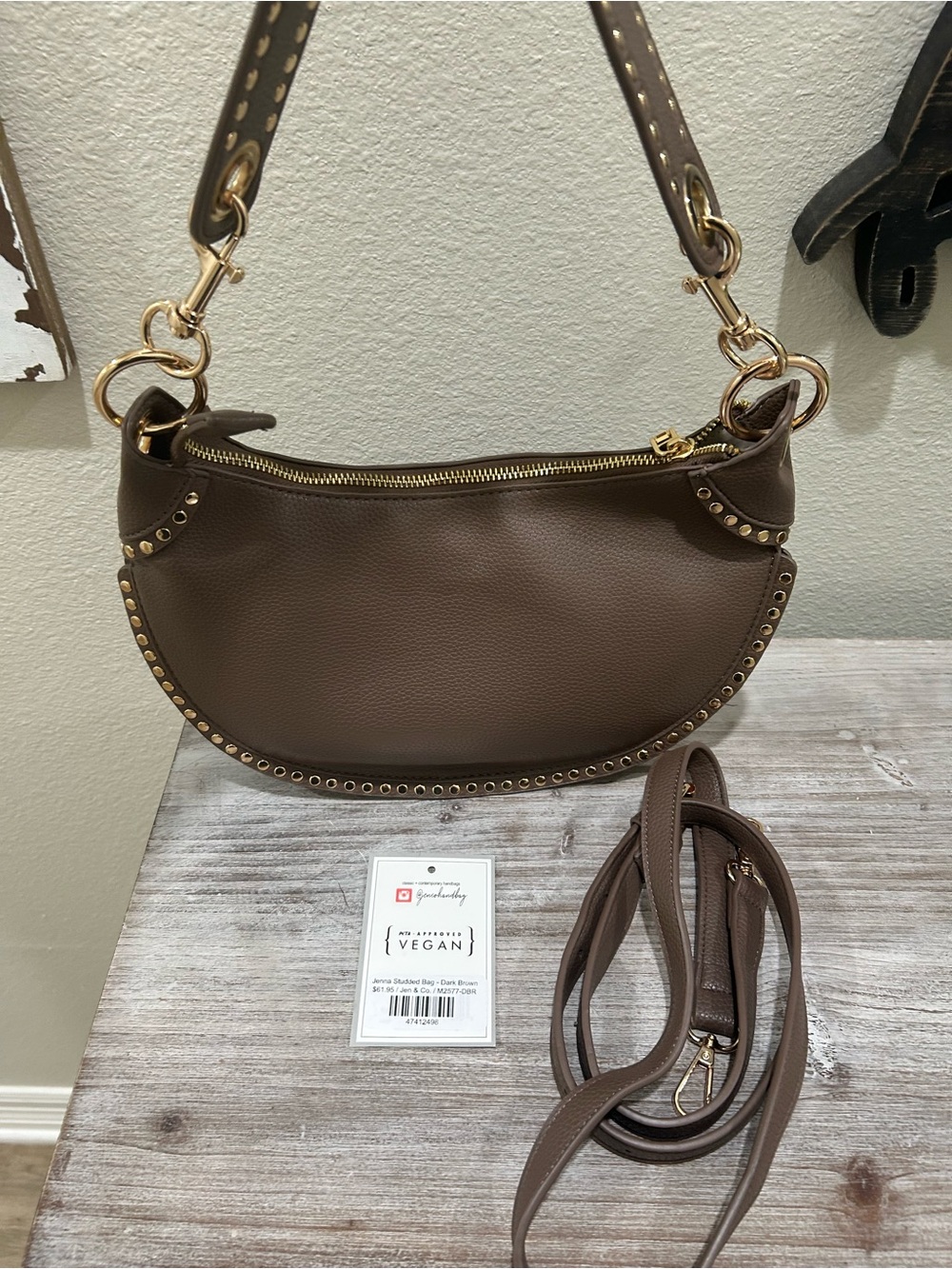Studded purse